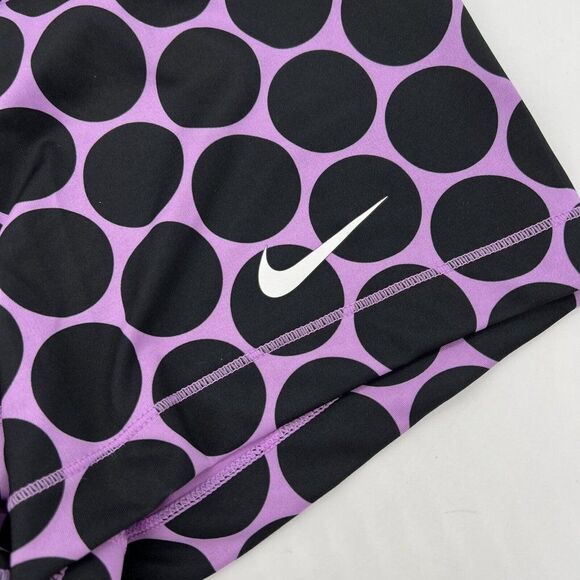 Nike Pro Training Three Inch 3" Shorts Black & purple dots TIGHT FIT Gym… - Picture 2 of 5